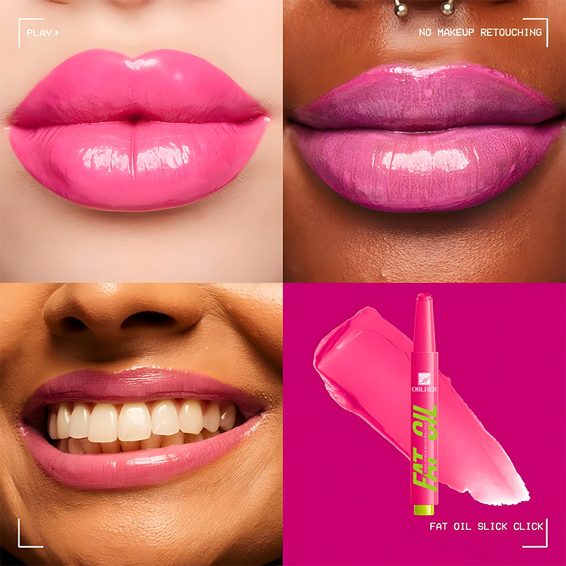 Bálsamo labial con aceite graso Click-Click