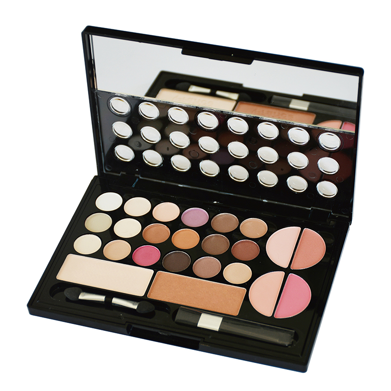 Set de sombra de ojos + rubor + polvo compacto