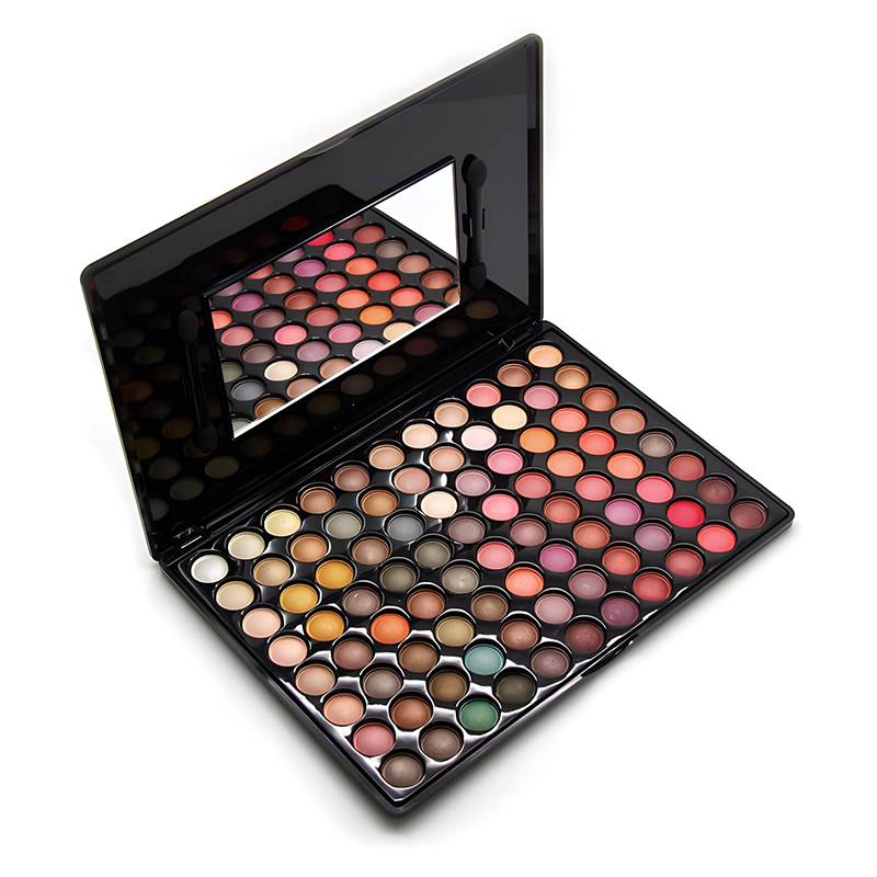 Juego de sombras de ojos a todo color.