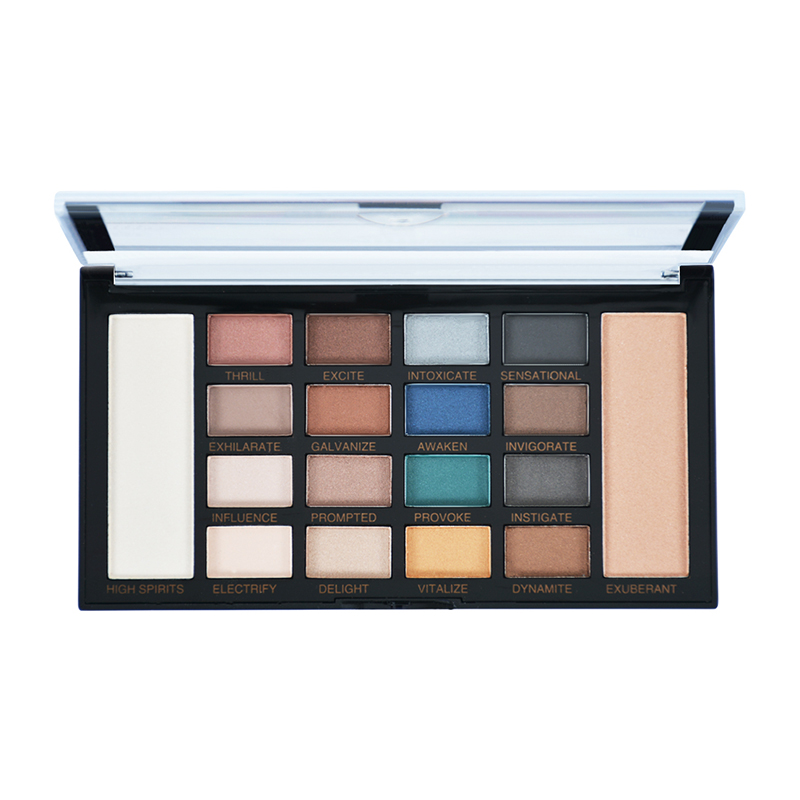 Paleta de sombras de ojos de 18 colores para resaltar, contornear y pigmentar 9495-1