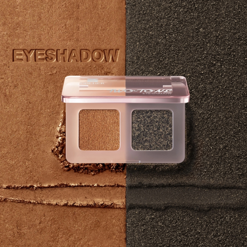 Sombra de ojos de 2 colores con alto contenido de pigmentos