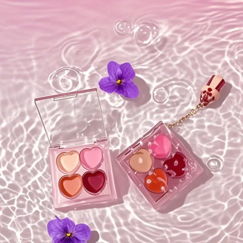Colgante de lápiz labial de cuatro colores